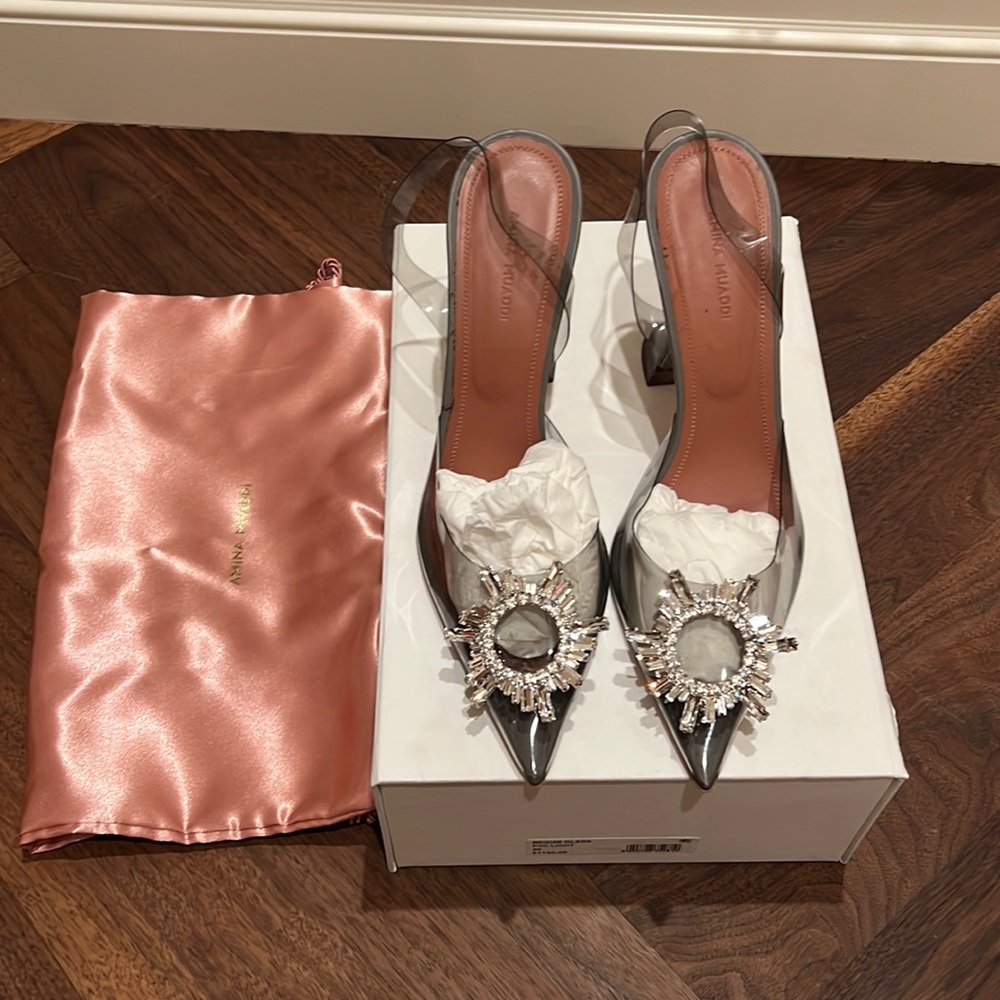 Amina Muaddi pumps